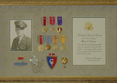 Framed Military Medals
