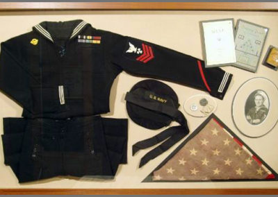 Framed Navy Uniform