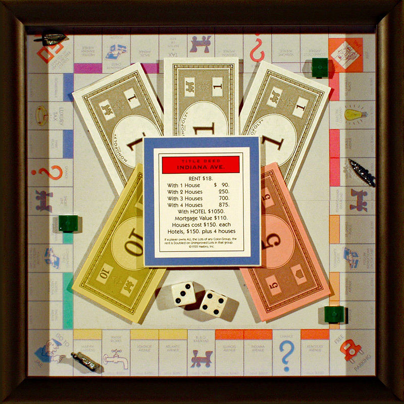 monopoly board - framing games