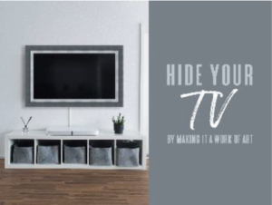 hide your tv by making it a work of art