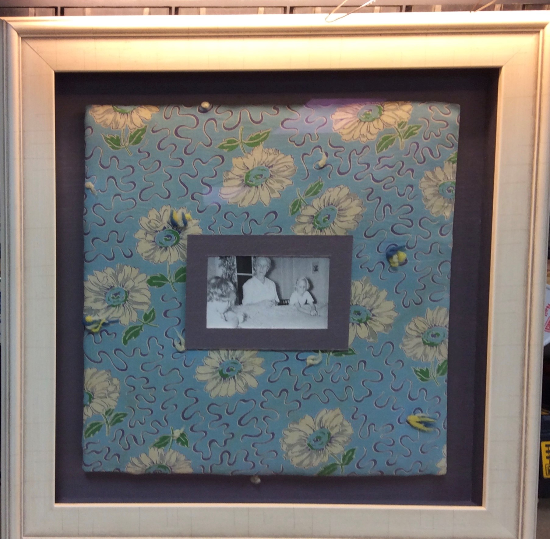 Quilting square in frame for Mother's Day