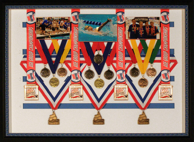 custom framing of sports medals and awards