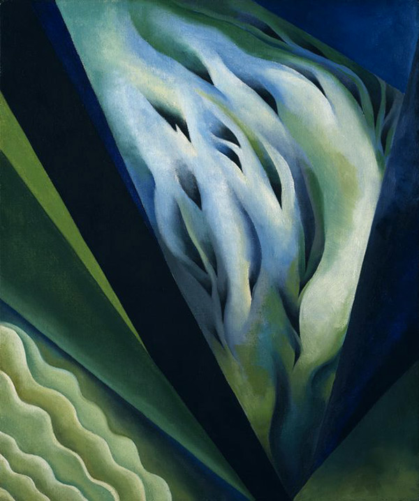 Georgia O'Keefe painting, Blue Green Music, the power of color
