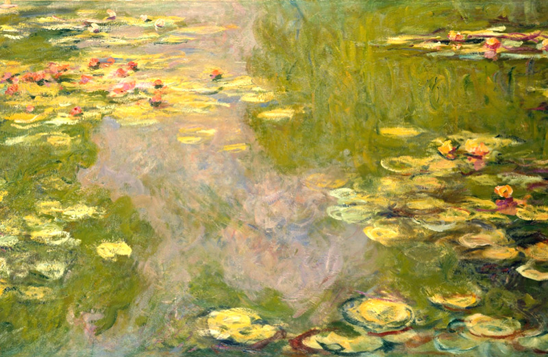 Claude Monet Water Lilies painting, the power of color