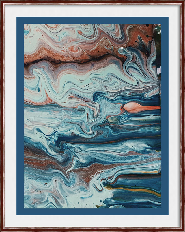 swirl painting in frame, solve common framing problems