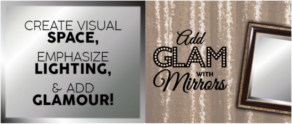 Add glam with mirrors