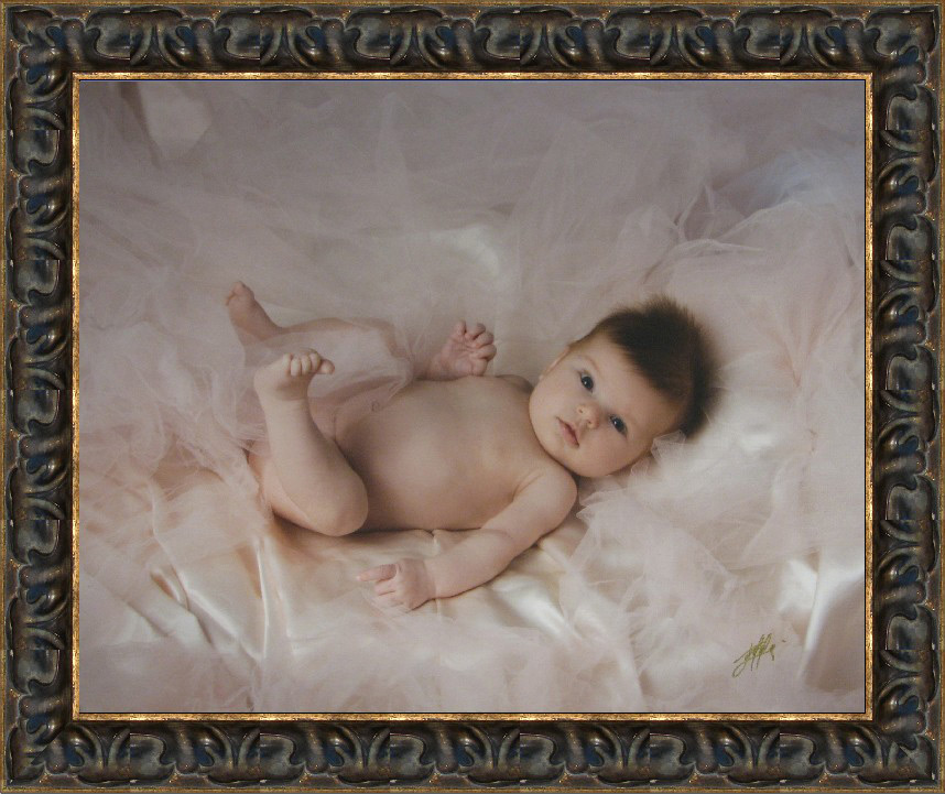 Baby photo and unique framing ideas