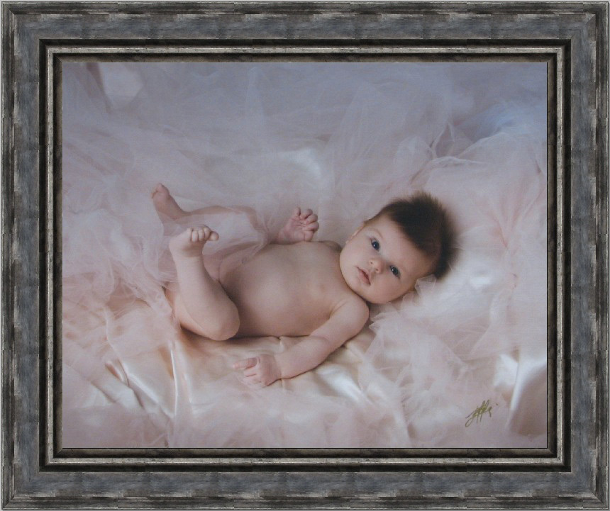 Baby photo and unique framing ideas