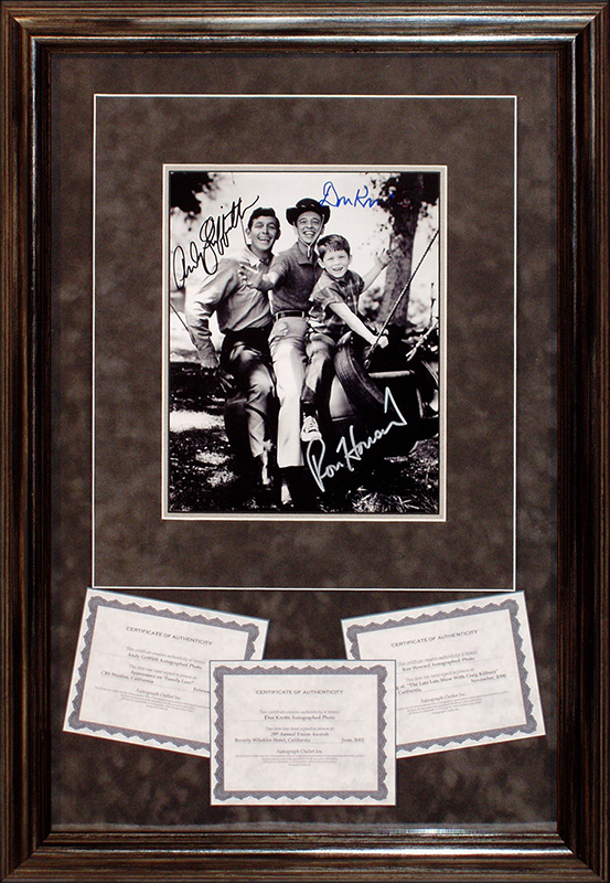 framed andy griffith photo
