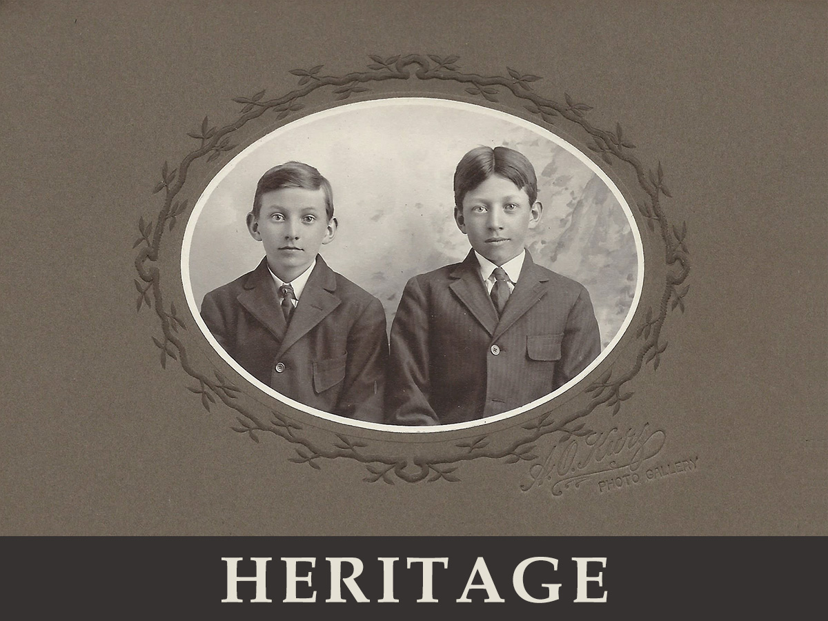 vintage or heritage: plus old photo of young boys