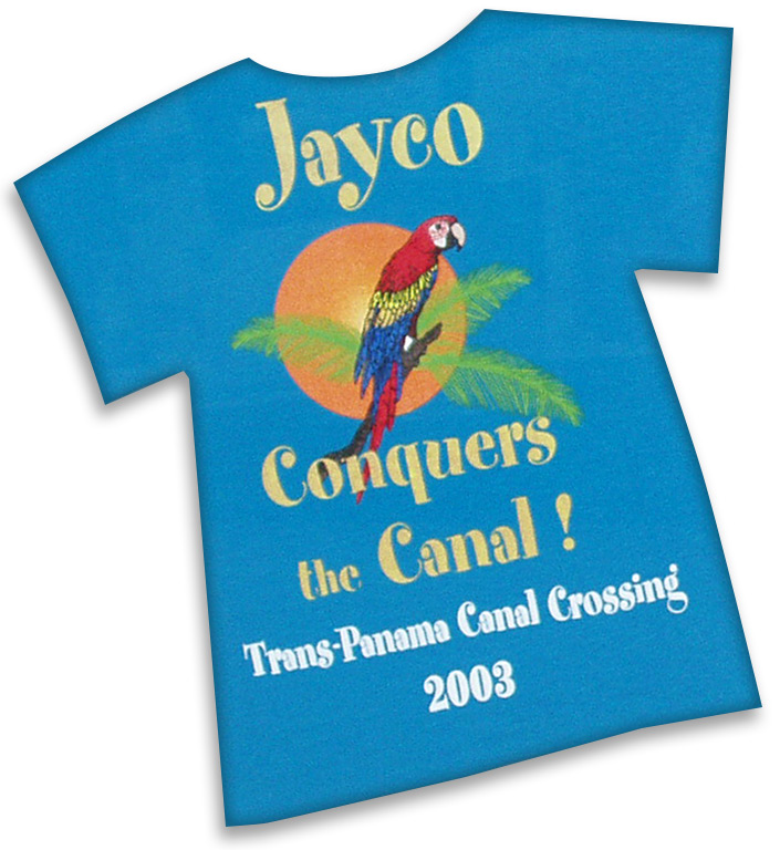 Vacation memory and Jayco t-shirt with parrot