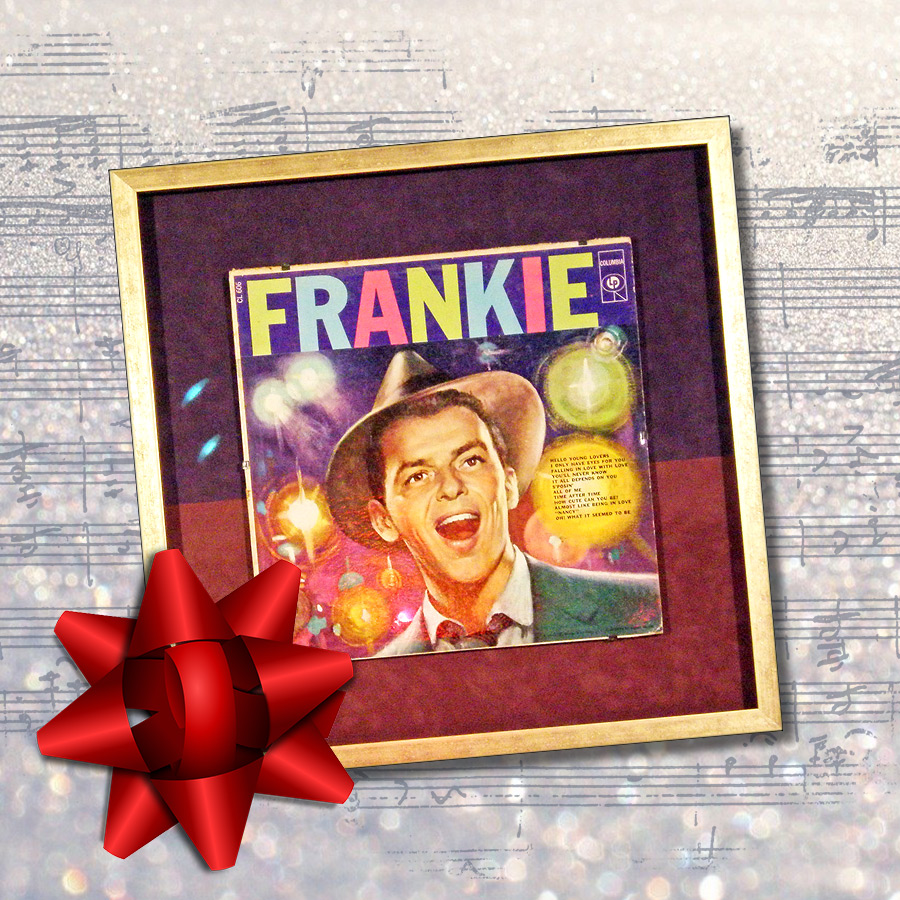 frankie album framed in gold