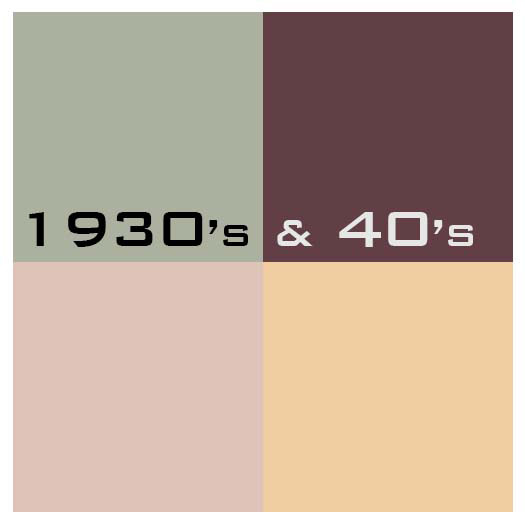 1930-40's color swatches