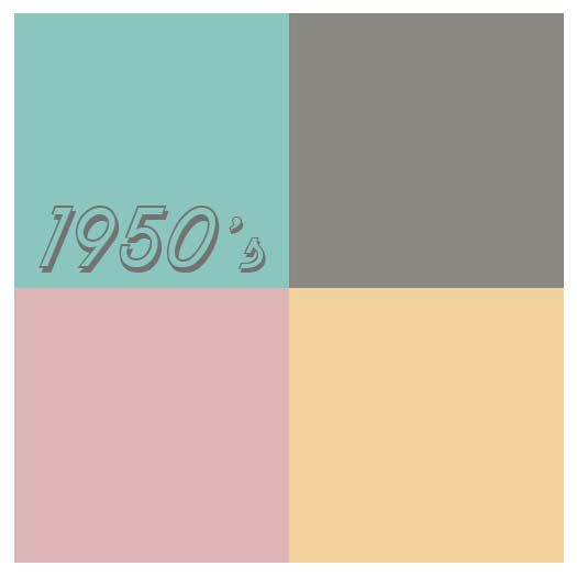 1950's color swatches