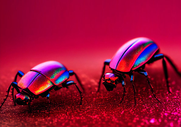 magenta beetles